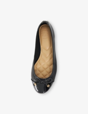DUNE: Hallo Wide Fit Leather Ballet Flats