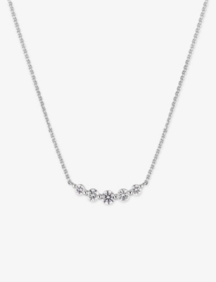 SIF JAKOBS: Tiara 14ct White-Gold And 0.37ct Lab-Grown Diamond Necklace