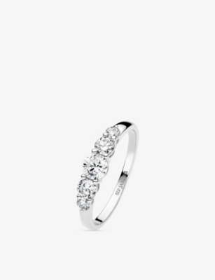 SIF JAKOBS: Tiara 14ct White-Gold And 0.67ct Lab-Grown Diamond Ring