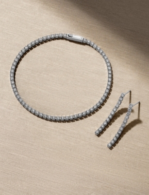 SIF JAKOBS: Diamante 14ct White-Gold And 0.91ct Lab-Grown Diamond Earrings