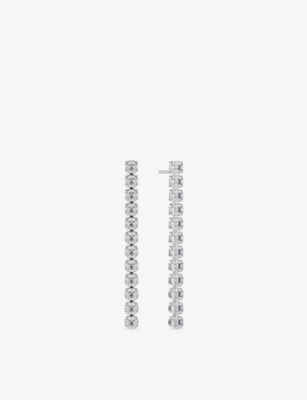 SIF JAKOBS: Diamante 14ct White-Gold And 0.91ct Lab-Grown Diamond Earrings