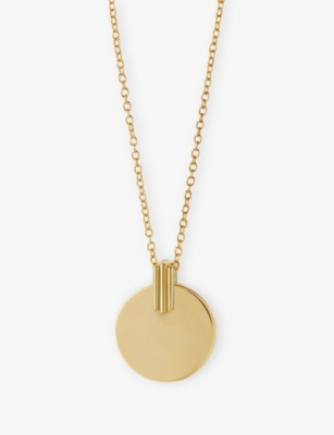 Astley Clarke Womens Stilla 18ct Yellow Gold Vermeil And Mother Of Pearl Necklac In Gold