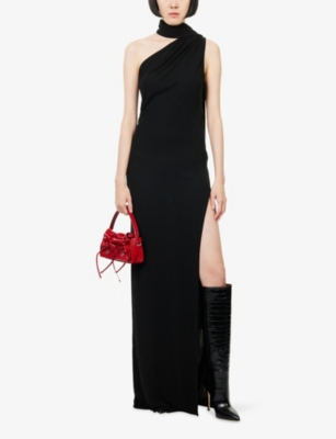 ACNE STUDIOS: Draped Satin Maxi Dress