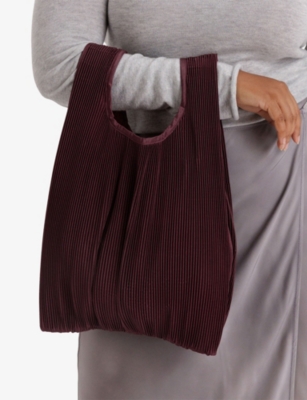 Baggu Womens Pleated  Woven Tote Bag