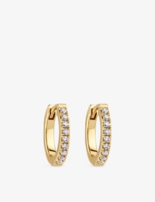 SIF JAKOBS: Alba Single 14ct Yellow-Gold And 0.09ct Lab-Grown Diamond Earring