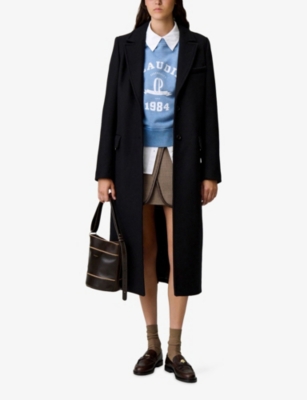 CLAUDIE PIERLOT: Long straight wool coat