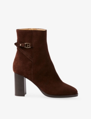CLAUDIE PIERLOT: Suede Heeled Ankle Boots