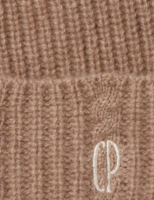 CLAUDIE PIERLOT: Logo-Embroidered Cashmere Beanie