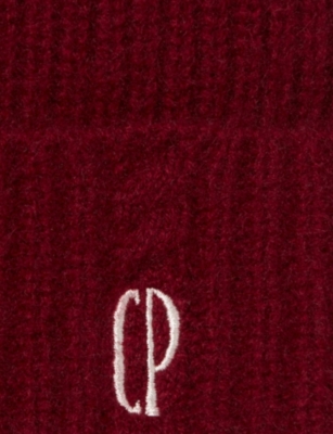 CLAUDIE PIERLOT: Logo-Embroidered Cashmere Beanie