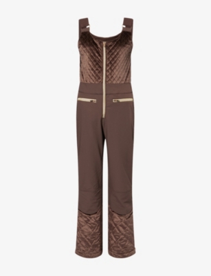 MY SUNDAY SKI: Quilted Velvet Ski Overall