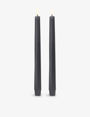 UYUNI LIGHTING: Classic Taper LED Candle Pack of Two