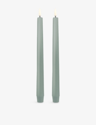 UYUNI LIGHTING: Classic Taper LED Candle Pack of Two