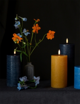 UYUNI LIGHTING: Rustic Pillar LED Candle 20cm