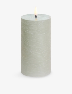 UYUNI LIGHTING: Rustic Pillar LED Candle 15.2cm