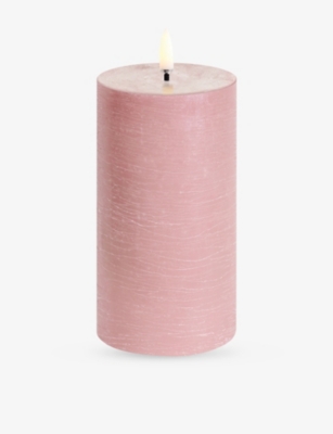 UYUNI LIGHTING: Rustic Pillar LED Candle 15.2cm