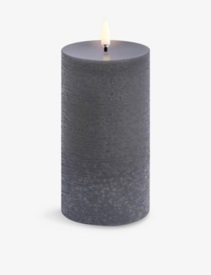 UYUNI LIGHTING: Rustic Pillar LED Candle 15.2cm