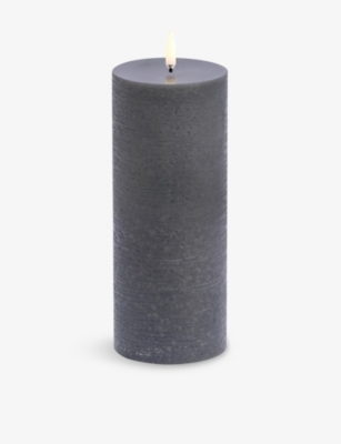 UYUNI LIGHTING: Rustic Pillar LED Candle 20.3cm