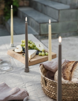 UYUNI LIGHTING: Smooth Slim Taper LED Candle Pack of Two