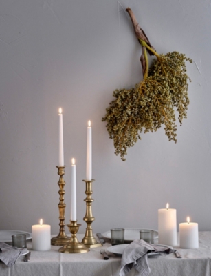 UYUNI LIGHTING: Classic Taper LED Wax Candles Set of Two