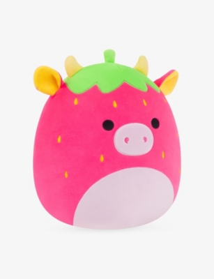SQUISHMALLOWS: Cleary The Strawberry Cow Soft Toy 30cm