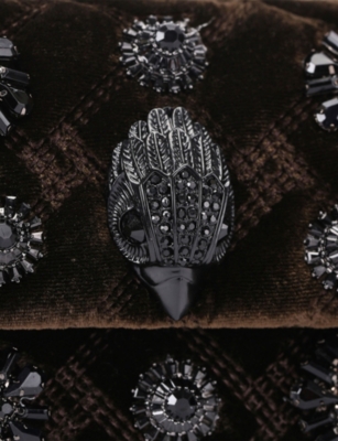 KURT GEIGER LONDON: Kensington Velvet Mini Bag