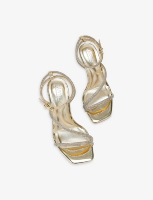 CARVELA: Paparazzi Wide-Fit Heeled Faux-Leather Sandals