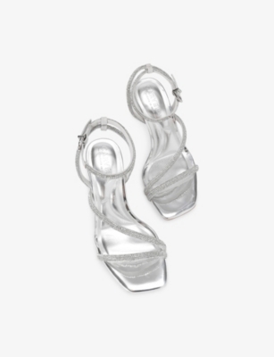 CARVELA: Paparazzi Wide-Fit Heeled Faux-Leather Sandals