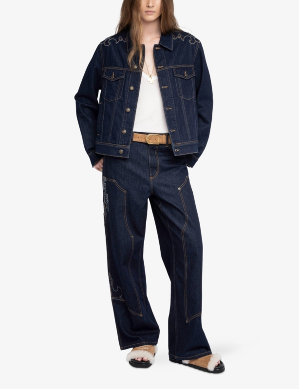 Bases Western-Stitch Denim Jacket