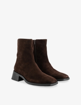 Vagabond Shoemakers Womens Java Suede Blanca Suede Heeled Ankle Boots Eur 40 / 7 Uk In Brown