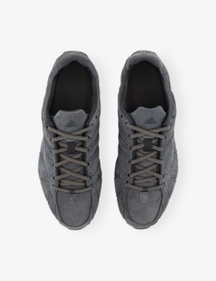 Adidas Originals Womens Carbon Carbon Core Black Ghost Sprint Suede Low-top Trainers In Gray