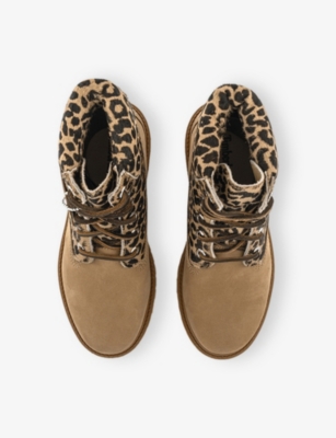 TIMBERLAND: Premium 6 Nubuck-Leather Ankle Boots