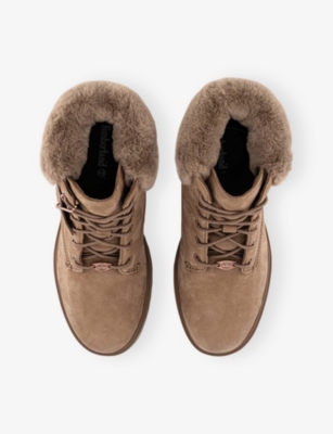 TIMBERLAND: Lyonsdale Nubuck-Leather Ankle Boots