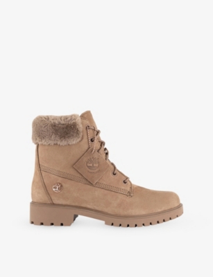 TIMBERLAND: Lyonsdale Nubuck-Leather Ankle Boots
