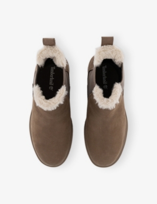 TIMBERLAND: Lyonsdale Nubuck-Leather Chelsea Boots