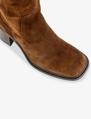 VAGABOND SHOEMAKERS: Meryl Suede Heeled Knee-High Boots