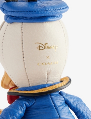 Coach Womens  X Disney Donald Duck Leather Keyring