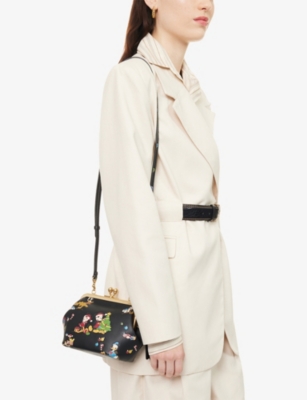 Coach Womens  X Disney Leather Clutch Black In Black