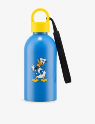 Bodum Blue Yellow Melior Mickey Mouse Vacuum Double-wall Stainless-steel Bottle In Multi