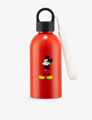 Bodum Red Black Melior Mickey Mouse Vacuum Double-wall Stainless-steel Bottle In Multi