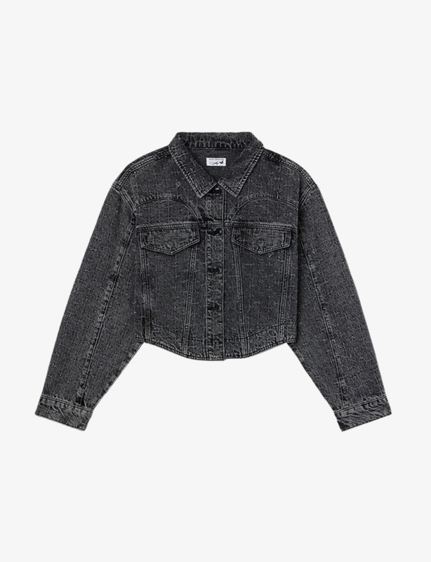 Good American x Dolly’s Joleans by Dolly Parton Crystal-Embellished Denim Jacket