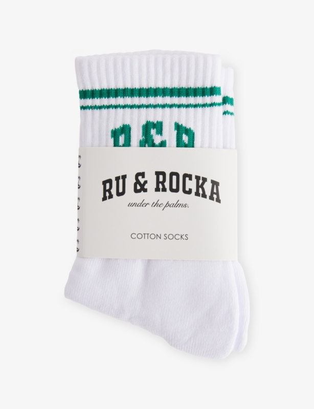 Varsity Crew Cotton-Blend Socks