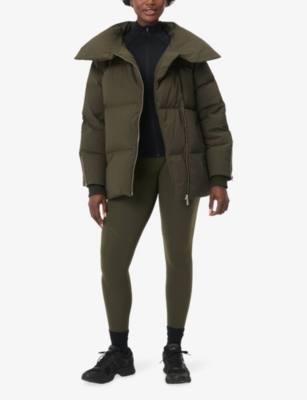 Sweaty Betty Womens Nori Green Nimbus Cloudweight Shell Puffer Jacket In Multi