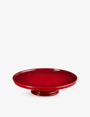 Le Creuset Footed Stoneware Cake Stand 30cm In Pink
