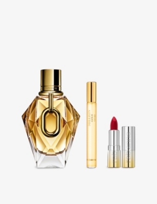 Rabanne Million Gold For Her Eau De Parfum And Dramalips Lipstick Set