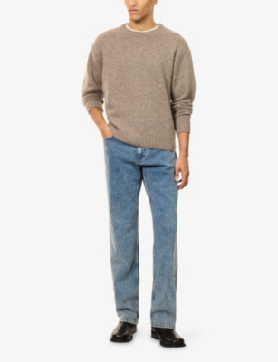 Paige Mens Kenmore Doheny Straight-leg Denim Jeans In Blue