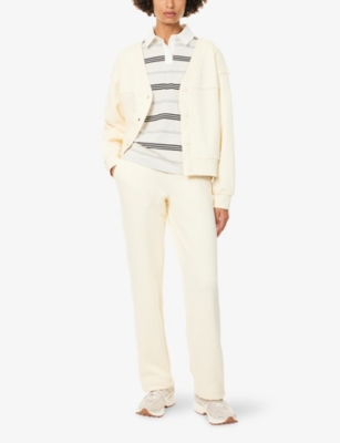 The Couture Club Womens Buttermilk Relaxed-fit Tapered-leg Cotton-blend Jogging Bottoms In Multi