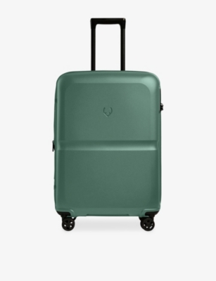 Antler Single Stripe Medium 4-wheel Expandable Suitcase 68cm Seagrass Green In Green