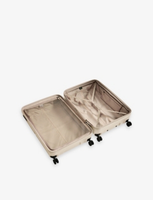 Antler Single Stripe Large 4-wheel Expandable Suitcase Wheat Yellow