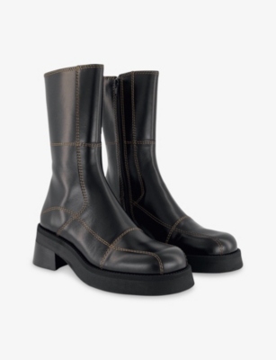 MIISTA: Heya Leather Ankle Boots