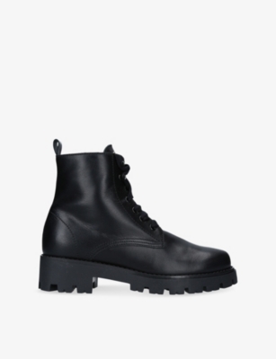 Mens Tom Ford Round-Toe Leather Ankle Boots